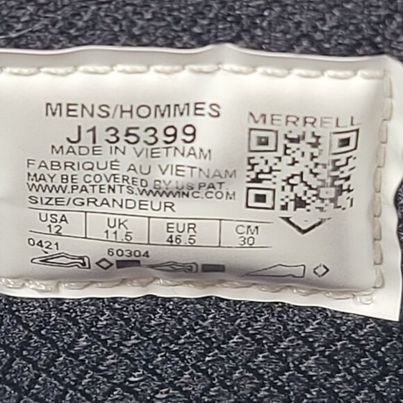 Merrell Moab Speed Men's Black Hiking Shoes J135399 US Size 12 - Picture 8 of 8